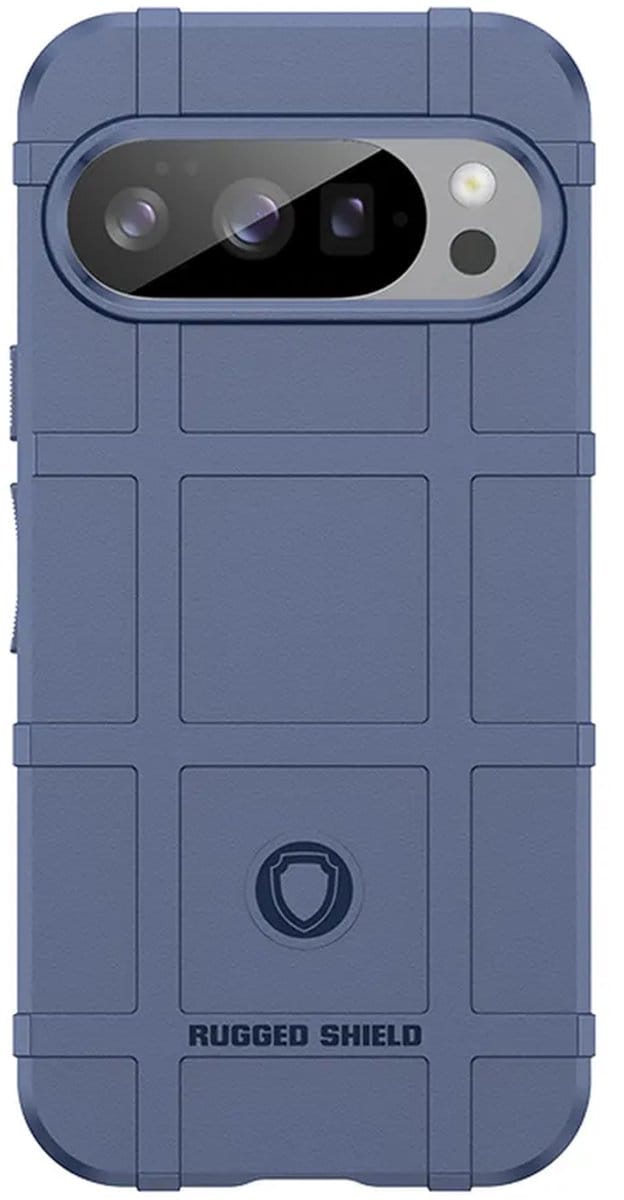 MobyDefend Hoesje - Geschikt voor Google Pixel 10 / Google Pixel 10 Pro - Rugged Shield TPU Backcover - Blauw