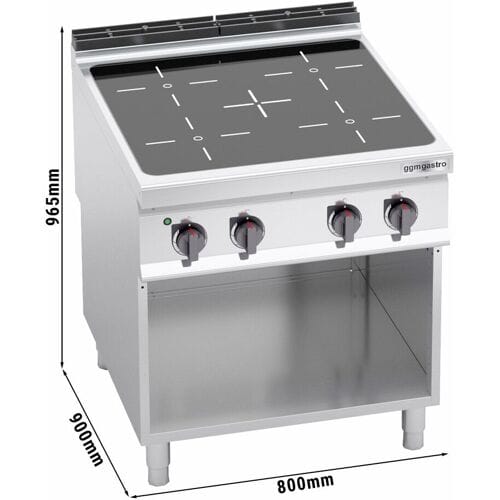 GGM Gastro Infrarotherd - 16 kW - 4 Kochfelder Zilver