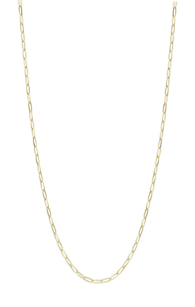 Mori Gold Filté 2,2mm breed collier, Anker schakel, goud gevuld 1/20