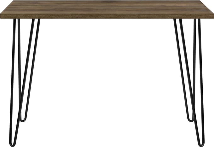 Owen-Bureau - Walnootlook/Zwart Metaal