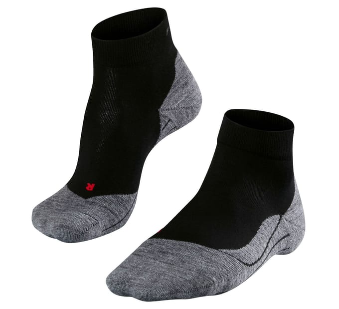 FALKE RU4 Short anti-blaar katoen functioneel materiaal hardloopsokken heren zwart - maat 44-45