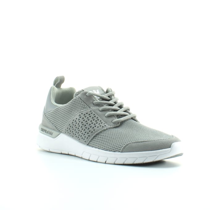 Supra Scissor Lichtgrijs Textiel Heren Lace Up Trainers 08027 054