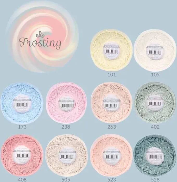 Scheepjes Candy Floss colour pack 10x20gr - 1st - Frosting
