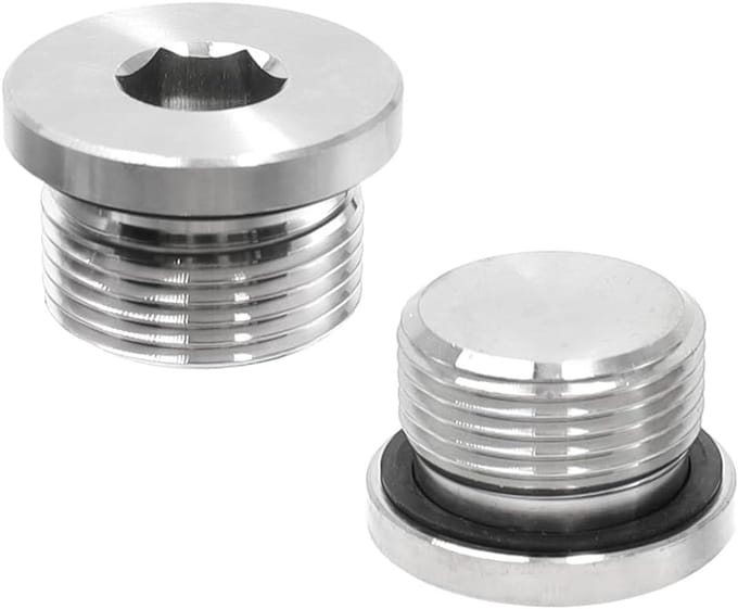 2 Stuks 3/4 Inch Binnenzeskant Schroefstop RVS voor Waterleidingen Afdichten