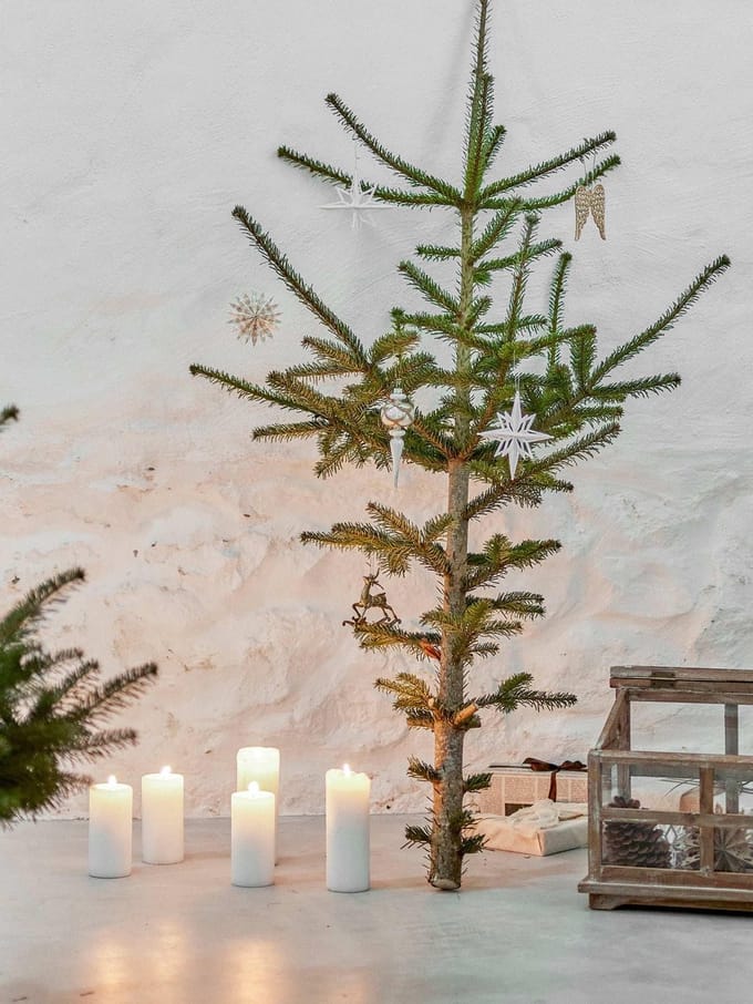 Bloomingville Kerstornament papier nature - 6 stuks