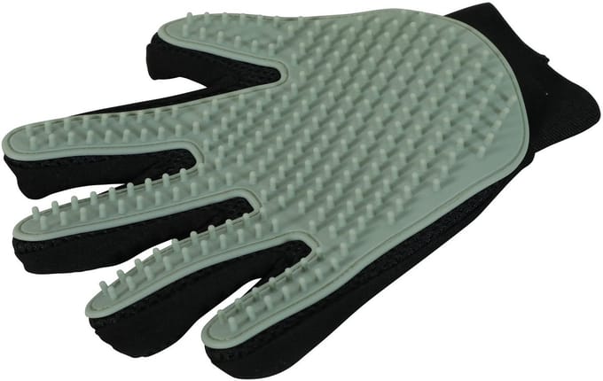 Zolux Rodent Borstelhandschoen - Vachtborstel - 22.5x16 mm Groen Zwart