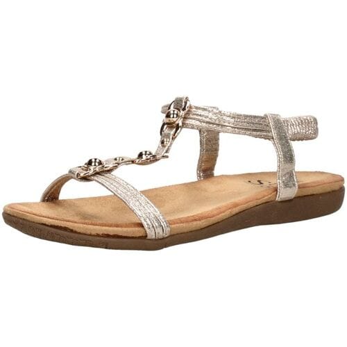 SUB55 Comfortabel Sandalen Plat - Goudkleur - Maat 43