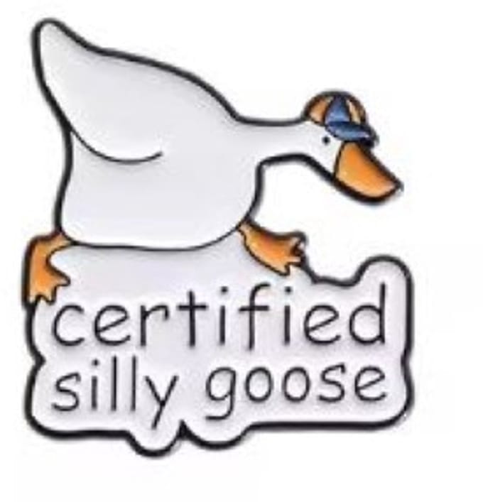 Pin Broche - enamel pin - kledingspeld - Certified goose gans