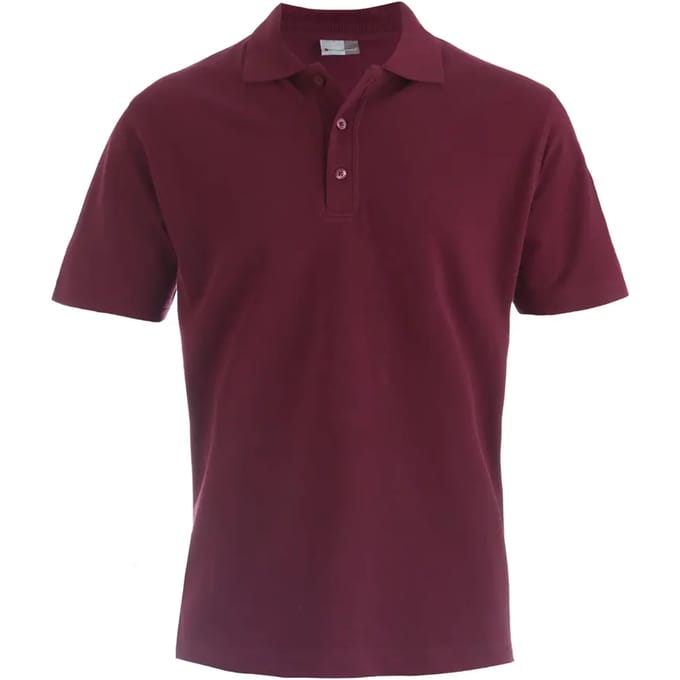 Herenpolo 'Superior' met korte mouwen Burgundy - M