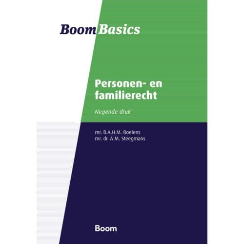 Personen- En Familierecht - Boom Basics - B.A.H.M. Boelens