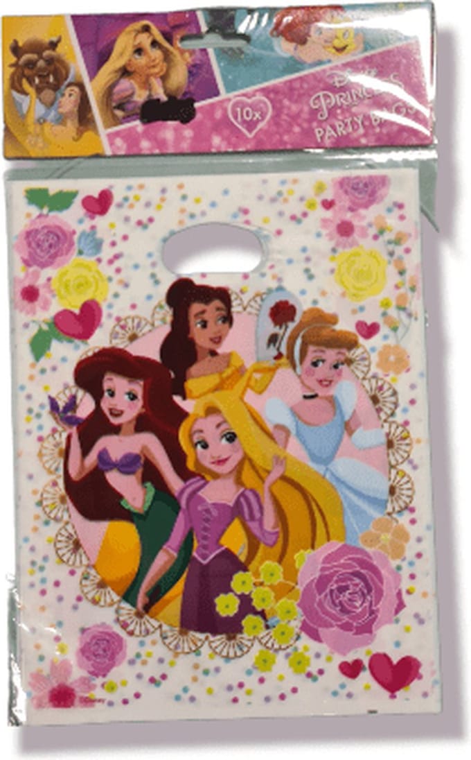 Uitdeelzakjes - Disney princess - 10 stuks
