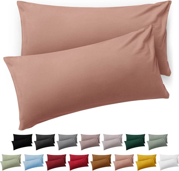 Blumtal Kussensloop Microvezel Kussenhoes 40 x 60 cm - Roze - Met Rits - Set van 2
