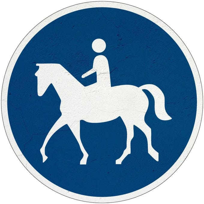 Ruiterpad bord - G9 | Sign Again materiaal | 30 cm