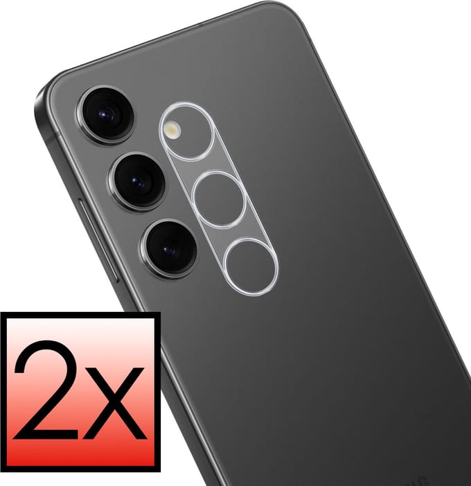 Camera Lens Protector - 2 Stuks - Geschikt voor Samsung Galaxy S25 FE - Camera Screenprotector - Beschermglas - Gehard Glas - Tempered Glass - Screen Protector