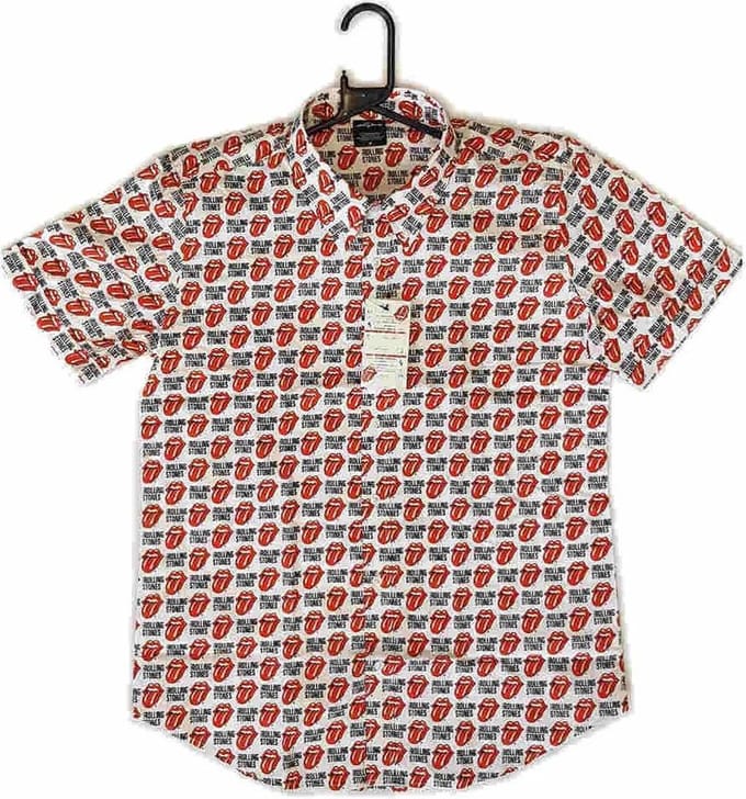 Rolling Stones Shirt -S- Tongue And Text Wit