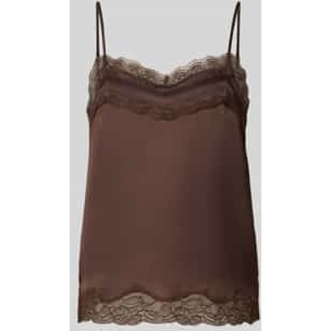 Regular fit blousetop met kant