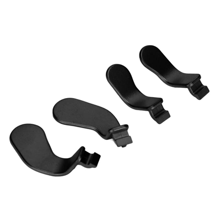 4 STUKS Controller Paddles Roestvrij Staal Vervangende Controller Onderdelen voor Xbox One Elite Controller Series 2 Model zwart