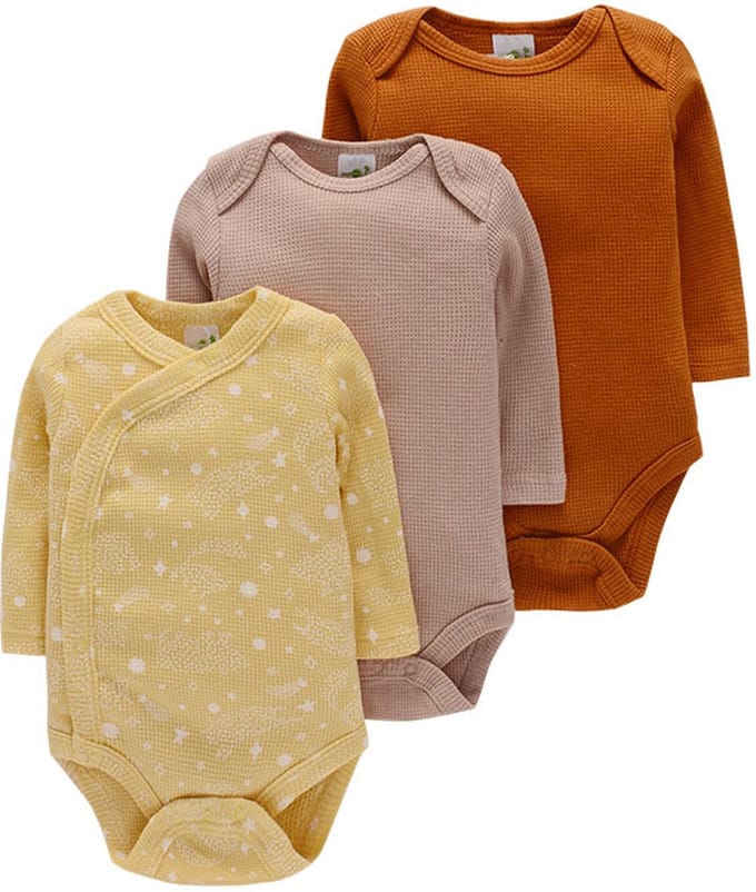 Jumpsuit met lange mouwen voor baby's, set van drie (12M)
