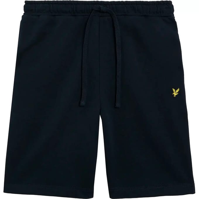 Lyle & Scott katoenen sweatshort - marineblauw