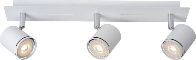 Lucide RILOU - Plafondspot (Plafondlamp) - LED Dimbaar - GU10 (MR16) - 3x5W 3000K - Wit