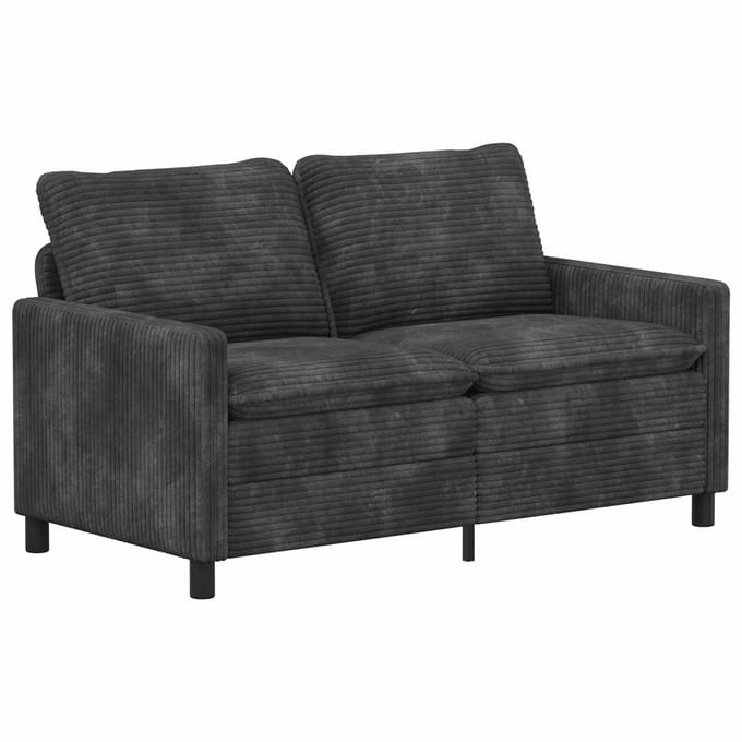 vidaXL - Bank - Donkergrijs - 156 - x - 81 - x - 87,5 - cm - Polyester