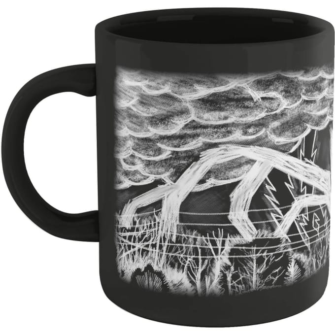 Stranger Things Mind Flayer Drawing Mug - Black