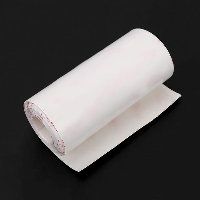 Paddleboard Rail Saver Transparante Tape Lijm voor SUP Board Zijbescherming 400 * 10CM white