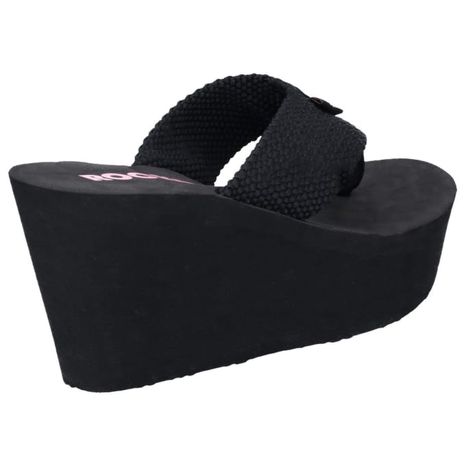 Rocket Dog Dames/dames duikers Webbing Slip On Wedge Sandalen (Zwart)