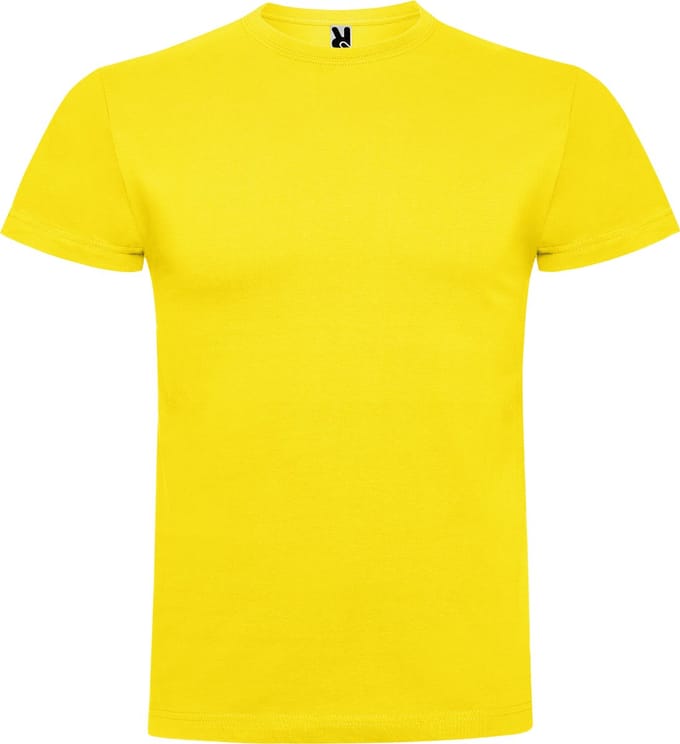 4 Pack Geel t-shirts Roly Braco 180 gram Premium maat M