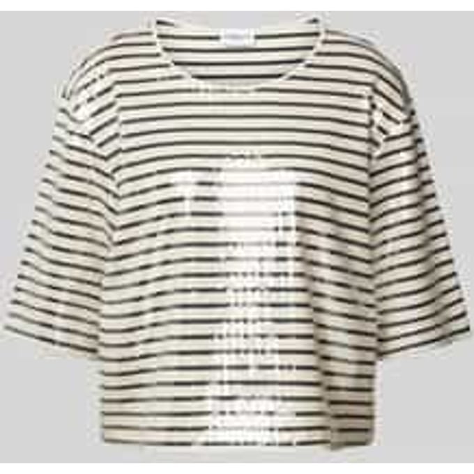 T-shirt met pailletten, model 'GARDONE'