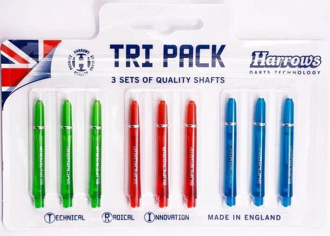 HARROWS Tri Pack Shafts Supergrip 191418