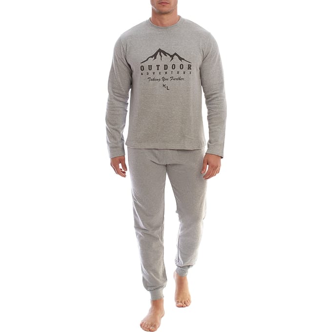 KLP4 Heren Lange Mouw Winterpyjama