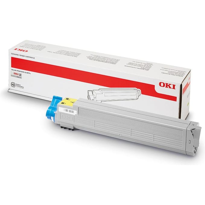 OKI 43837129 toner cartridge geel (origineel)