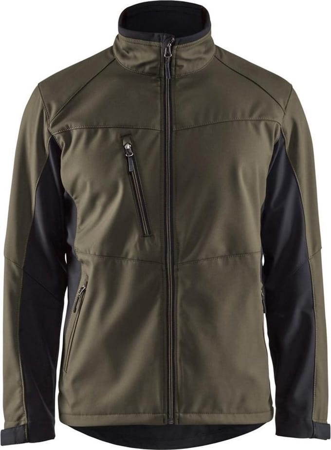 Blåkläder 4950-2516 Softshell Jack Groen/Zwart maat 4XL