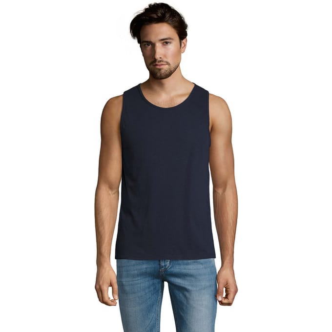 SOLS Heren Justin Tank Top (Franse marine)