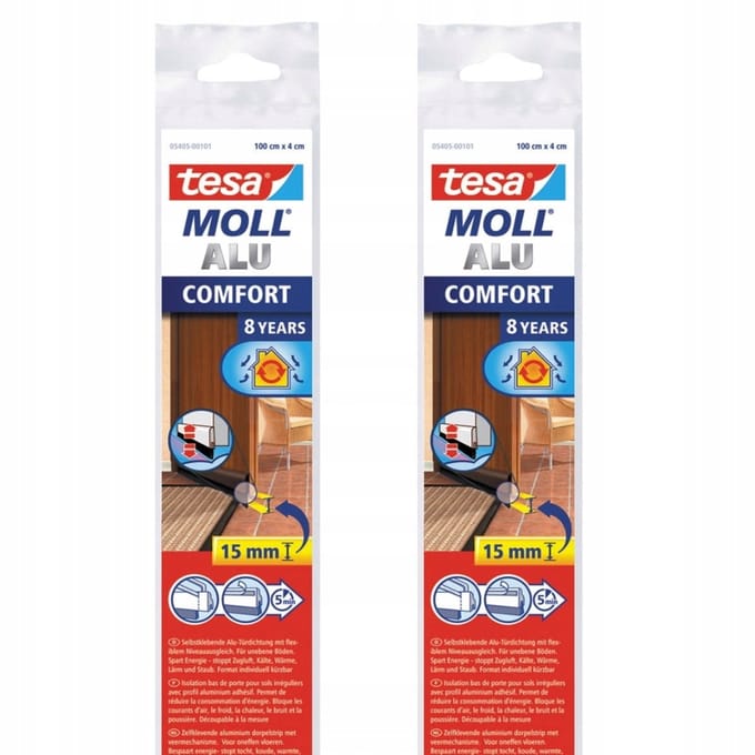 Tesa Tesamoll Comfort - Zelfklevend Borstelprofiel - 1m - Bruin