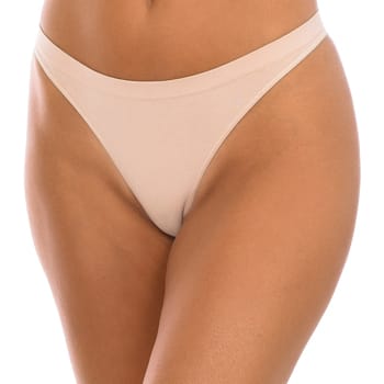 Essentiële naadloze string 94405 vrouw van katoen en vezels
