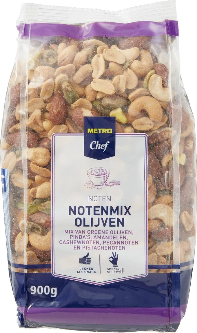 METRO Chef Notenmix olijven zak 900 gram