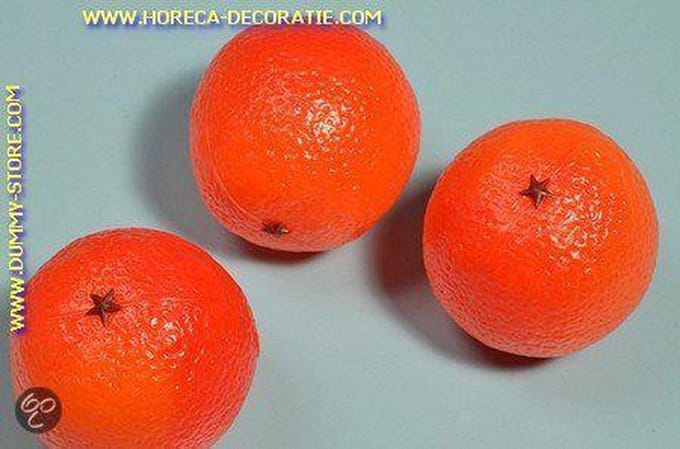 Sinaasappels, 3 stuks - Ø 75 mm - Fruitdummy