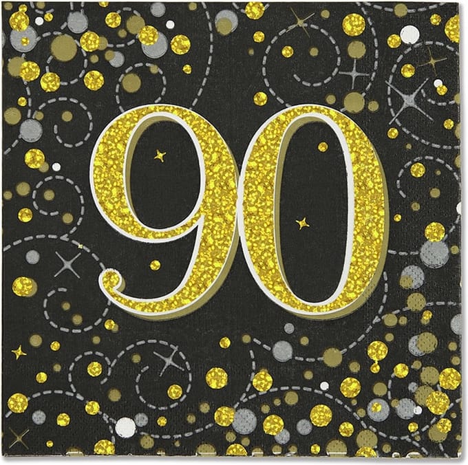 Oaktree - Servetten - 90 jaar Zwart Goud (16 stuks)