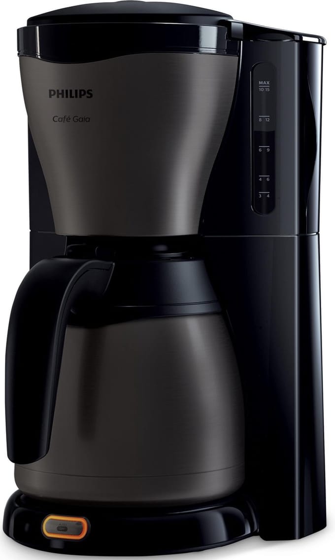 Philips Café Gaia HD7547 - coffee maker - black metallic