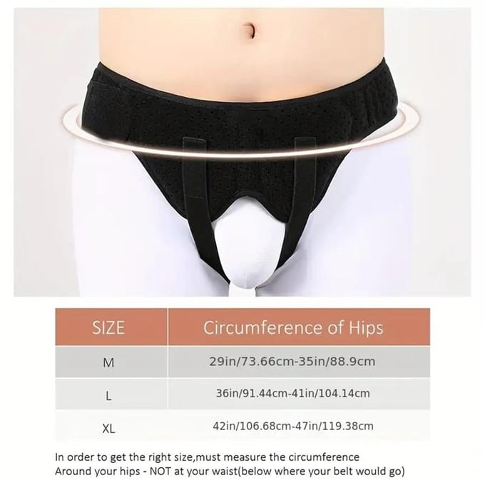 Yanbiguo Hernia Riem Voor Enkele Dubbele Liessteun Brace Mannen Vrouwen Herstelband Met 2 Compressiekussentjes M zwart
