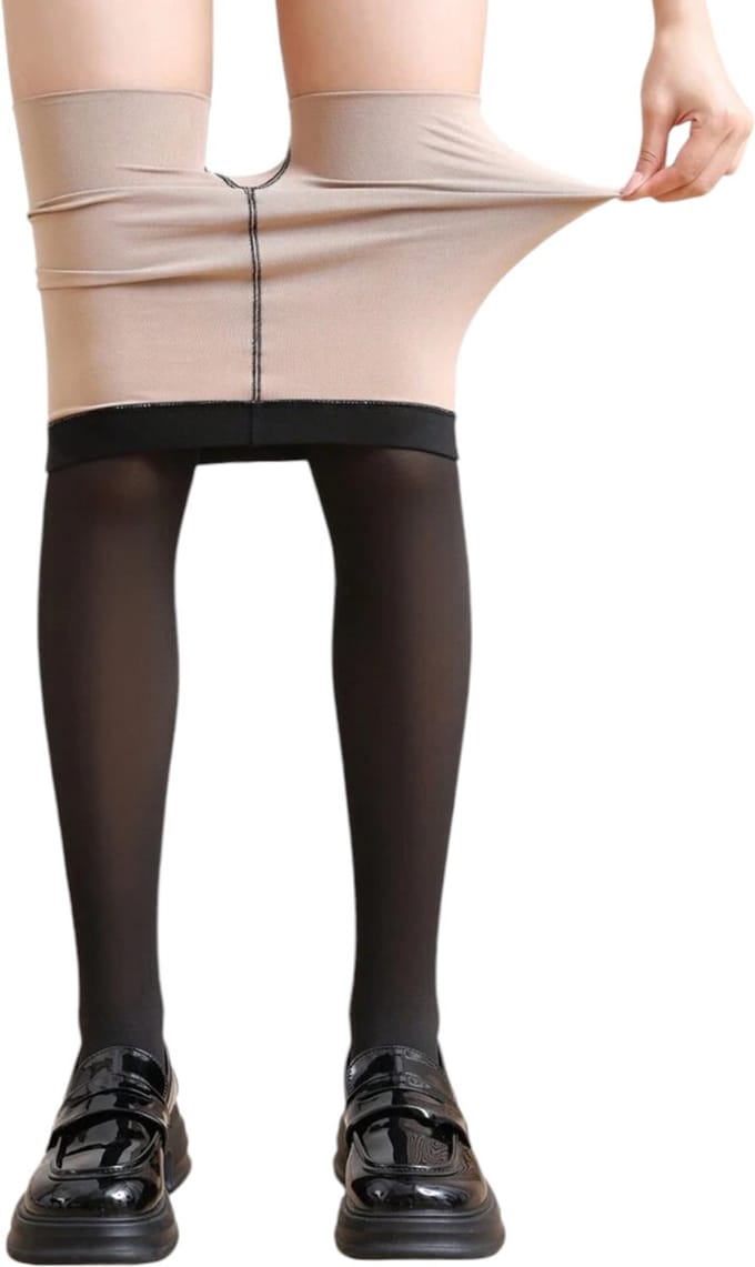 Dames Panty - Bruin/Grijs - 60 Denier - Maat L/XL (4364)