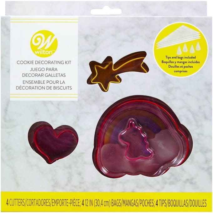 Wilton Uitsteekvormpjes - Eenhoorn - Set/4