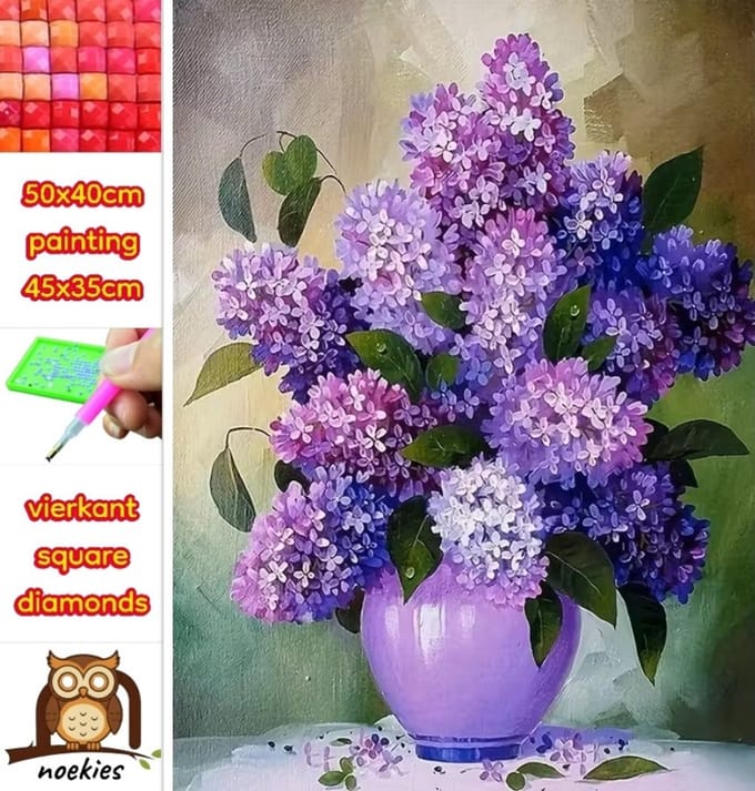 50x40cm Diamond Painting liefdes boom (vierkant) nr 11