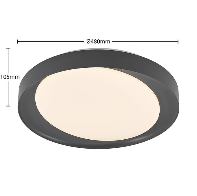 Lindby Alyano LED plafondlamp, RGB, CCT, dimbaar