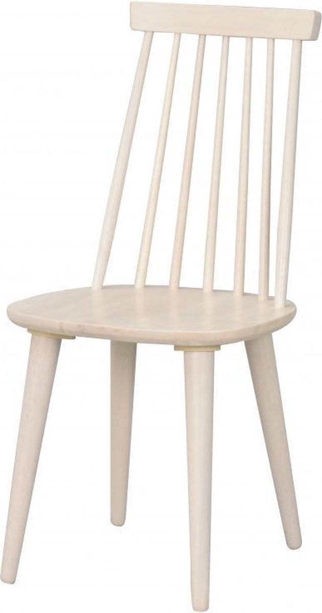 Rowico Home Lotta Houten Spijlenstoel Whitewash - Eetkamerstoel - Hout - Modern - Scandinavisch