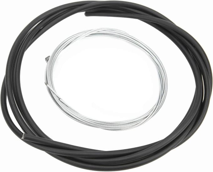 Fiets Remkabel Set - Remleiding Behuizing - Fiets Onderhoud - Roestvrij Staal - 2 Meter - Zwart