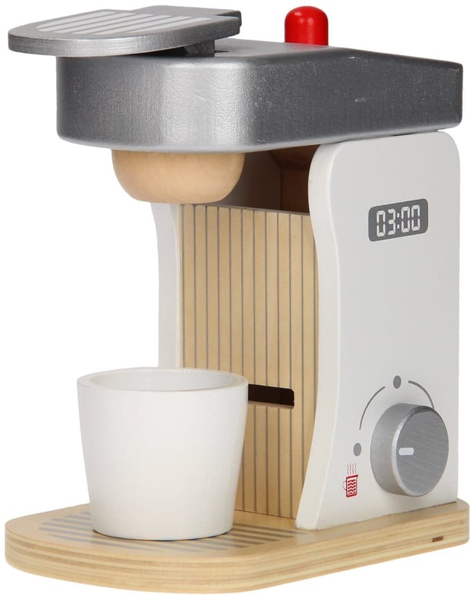 Jouéco - Houten koffiezetapparaat met accessoires