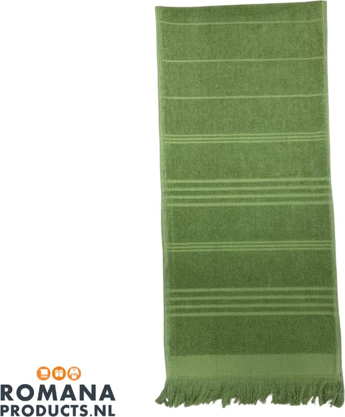 Romana Products Lepeldoek/shawl - Doek voor sauna - Terry Groen 30x130 cm